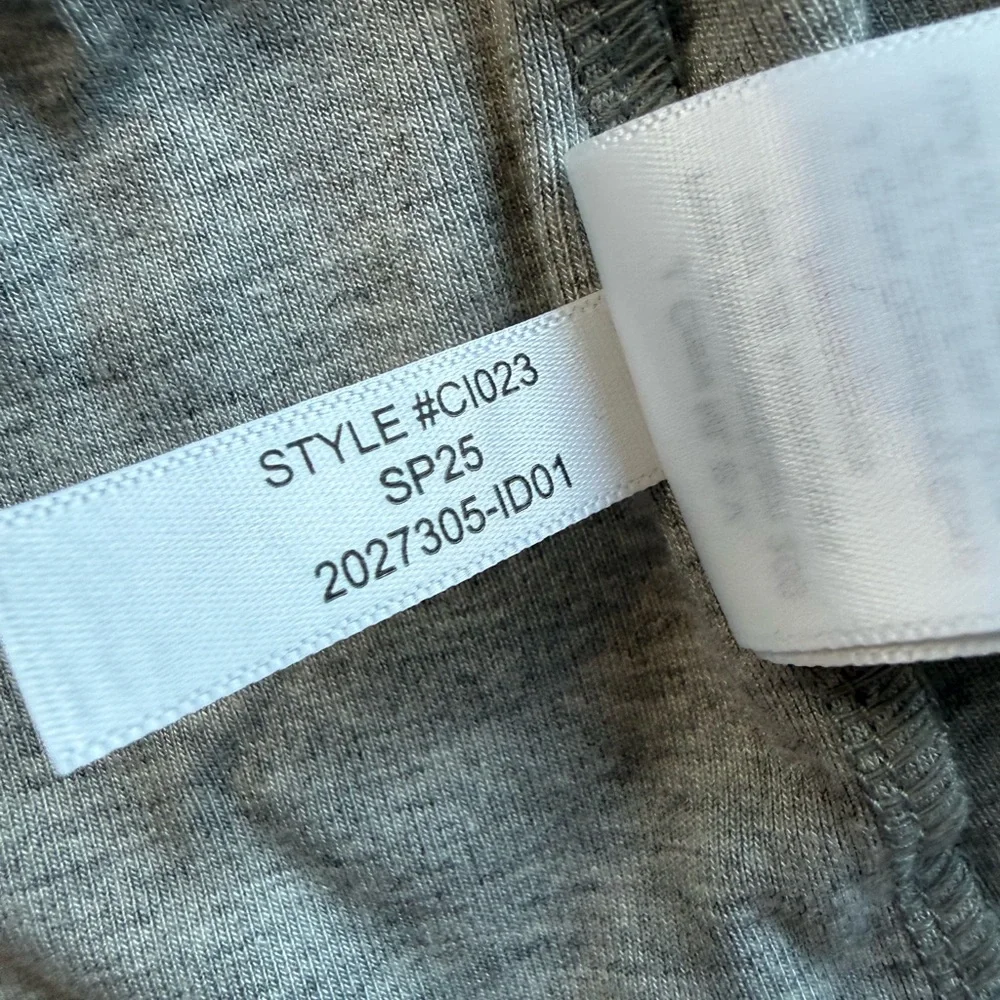 NWT J. Crew Refined Rib Elbow-Sleeve T-Shirt Heather Gray Silver Size S C1023 - Picture 12 of 15